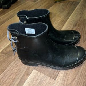 Sperry Black Rain Boots size 9